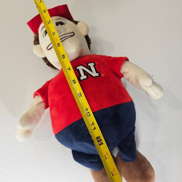Nebraska Cornhuskers Reverse-A-PAL Plush Toy NCAA, Stuffed Mascot And Football - Picture 10 of 10